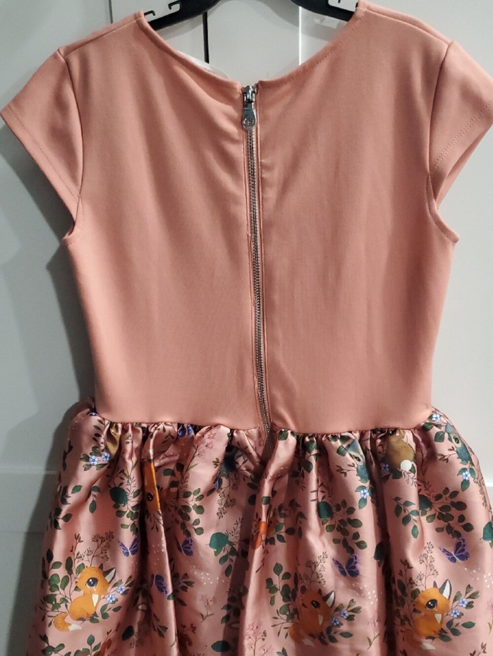 H&M Dusty Pink Floral Bow Party Dress - Picture 13 of 16